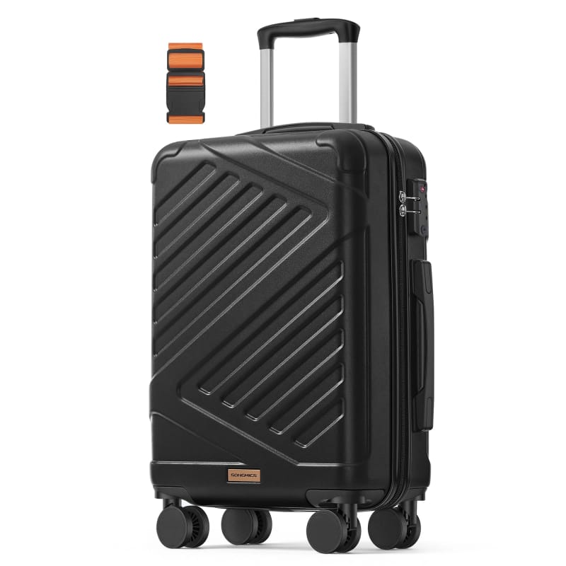 SONGMICS ABS Suitcase 55cm Black