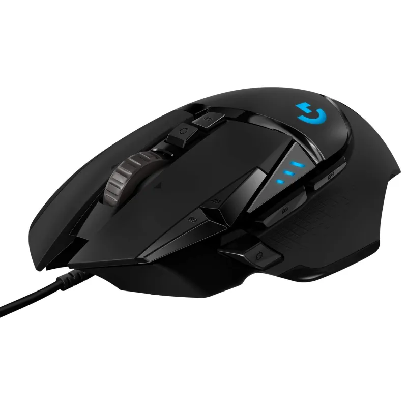 Logitech G502 HERO Wired Gaming Mouse with HERO 25K Sensor, Adjustable DPI, RGB, and Weights