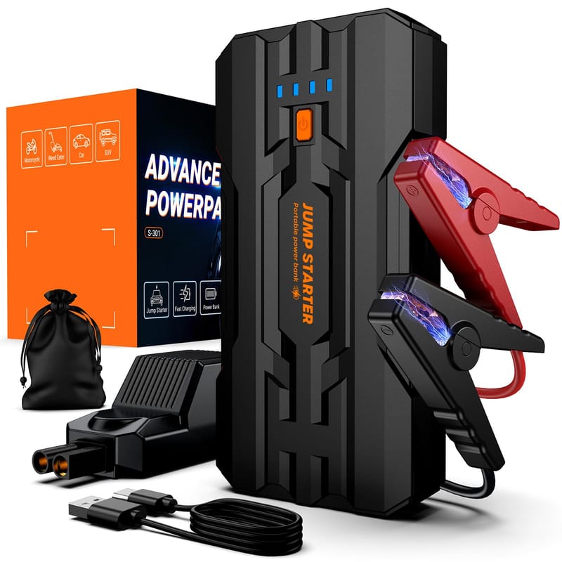 JDMCAR 5000A Jump Starter Power Pack 12V