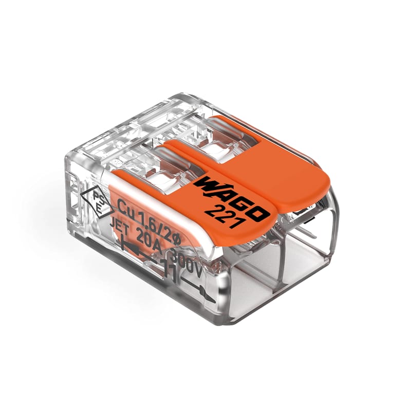 WAGO 221-412 2-Conductor Splicing Connector 4 mm² (Pack of 100)