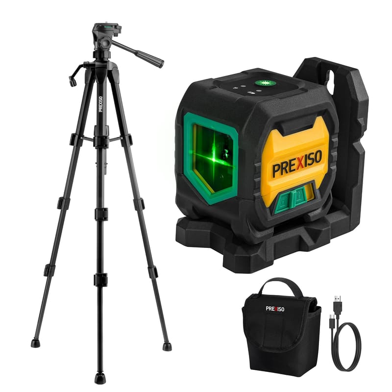 PREXISO Laser Level 20m Cross Line with Tripod