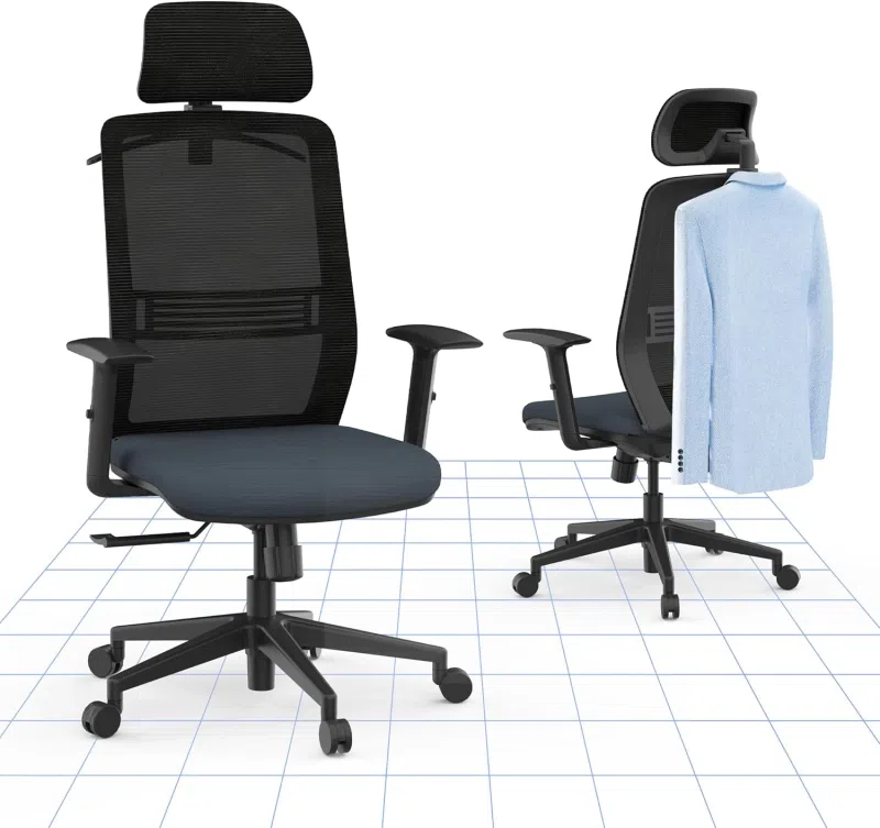 Ergonomic Office Chair with Hanger