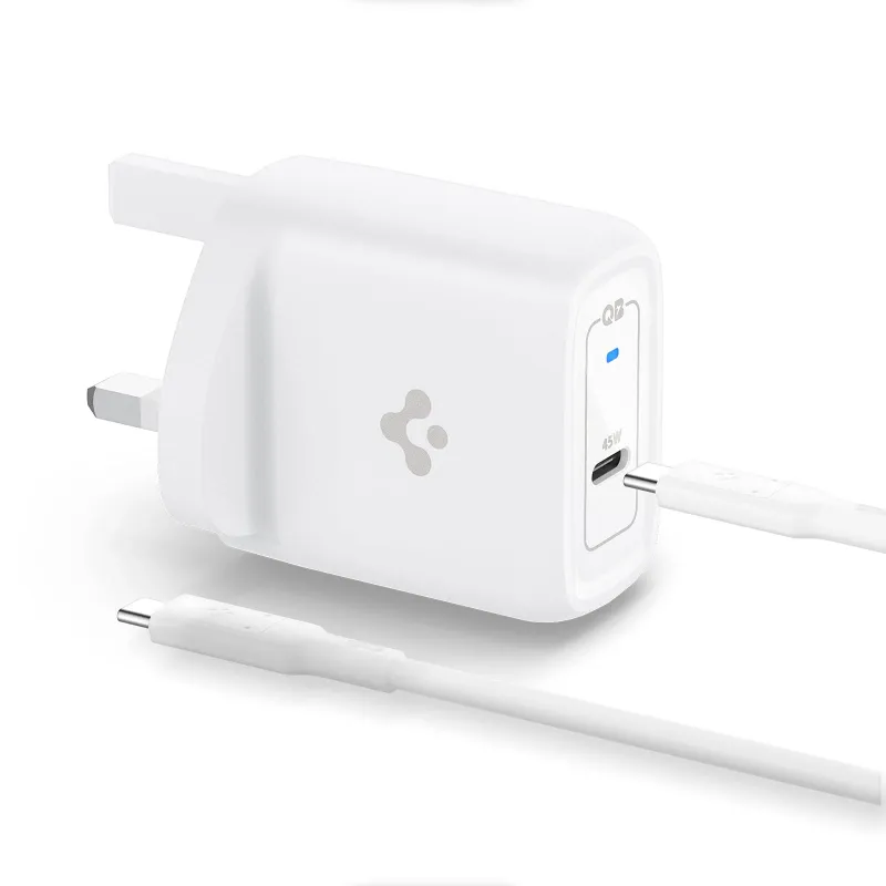 Spigen ArcStation Pro 45W USB-C GaN PD 3.0 Charger with Cable