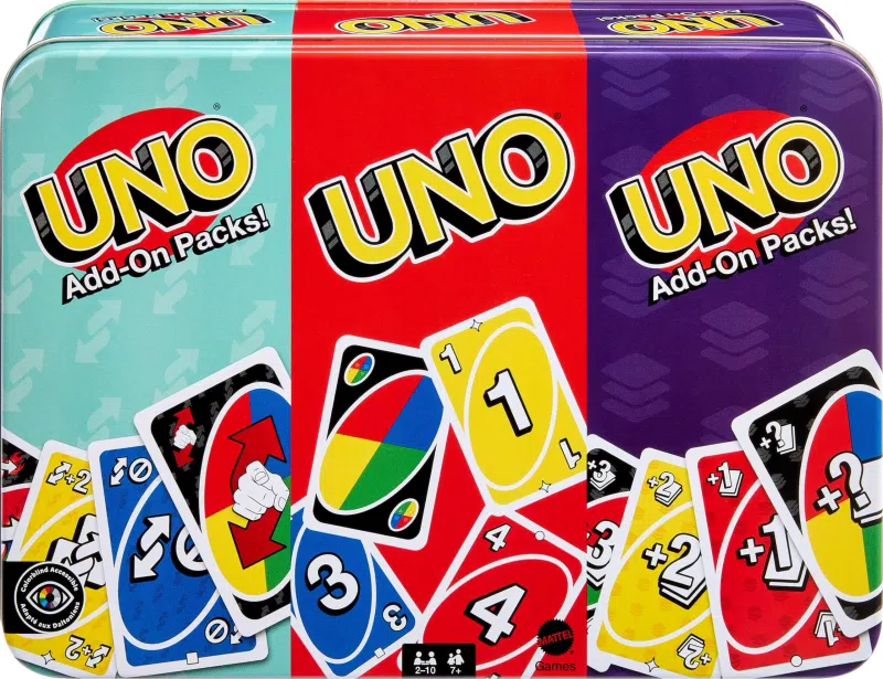 UNO Card Game with Add-On Packs & Collectible Tin