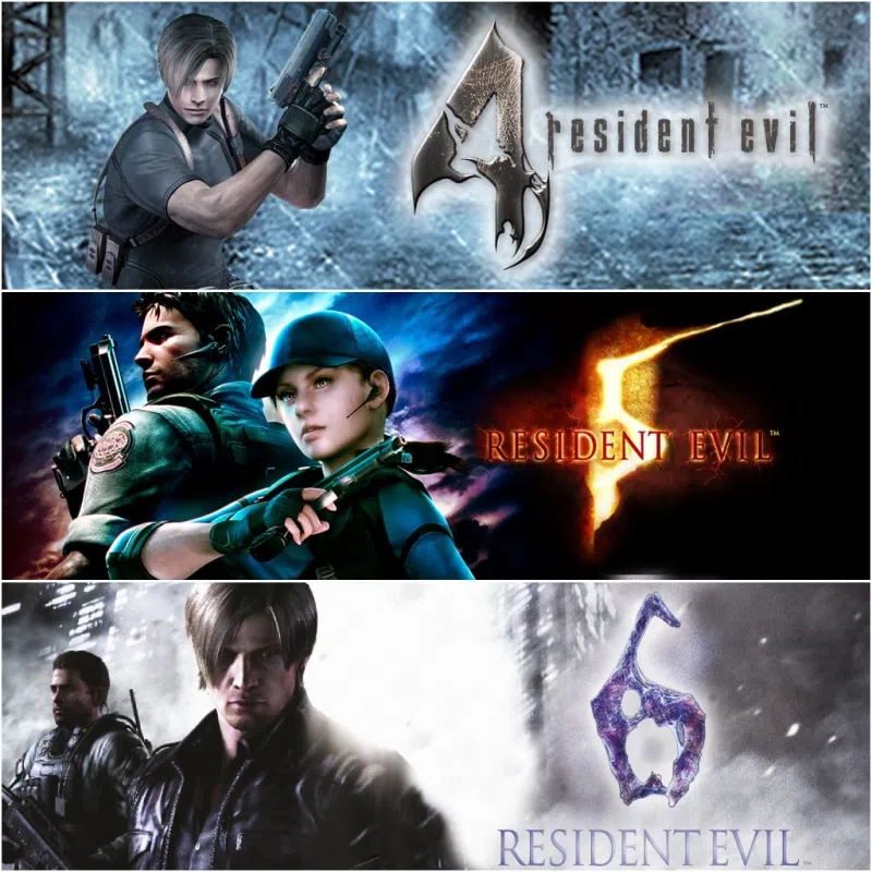 Resident Evil 4, 5 & 6 PS4 incl. all DLC