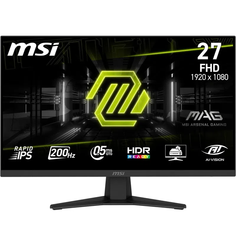 MAG 274F 27-Inch FHD 1920x1080 Gaming Monitor - Rapid IPS, 200Hz, 0.5ms, HDR Ready