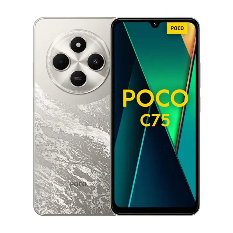 Xiaomi POCO C75 4G Golden Smartphone - 8+256GB, 2.0GHz Processor, 6.88\" Display, 5160mAh Battery