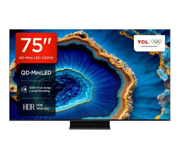 TCL 75" C805K QD-Mini LED 4K HDR Google Smart TV