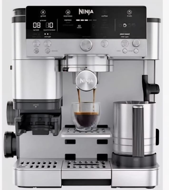 NINJA ES601UK Espresso Coffee Machine Black/Stainless Steel
